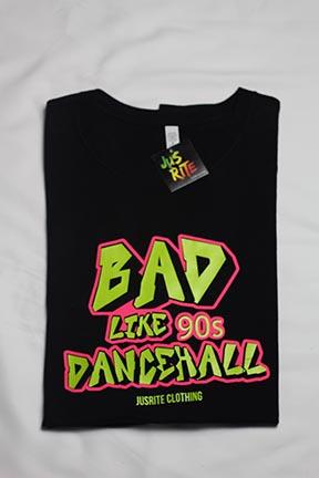 Jrc Bad Like 90s Dancehall T-shirt Neon Green & Pink